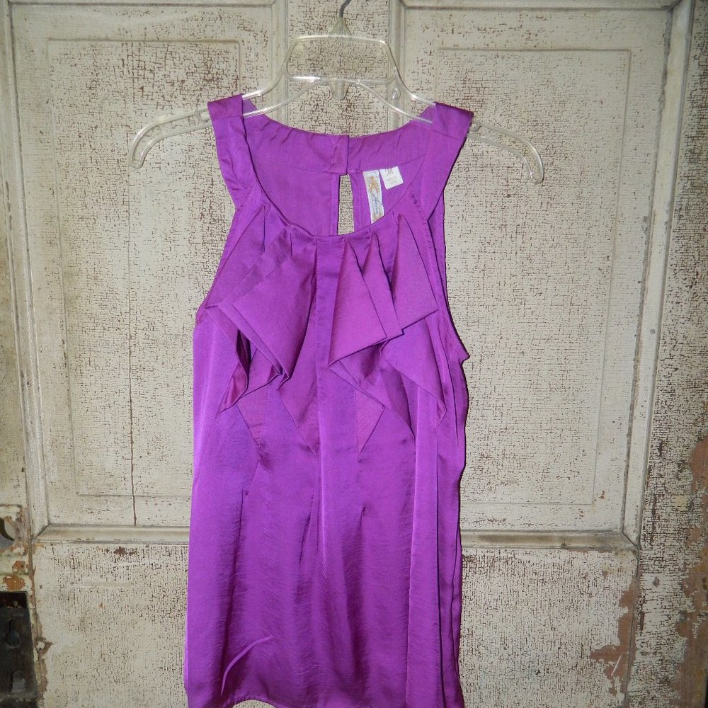 Adiva Pleat Fold Blouse Size M (D30)